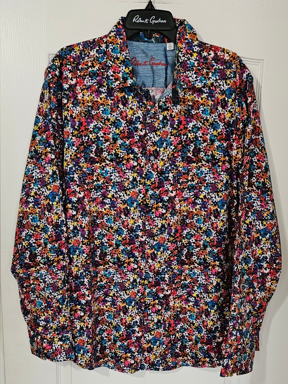 Robert Graham Multicolor Floral Print Long Sleeve Shirt